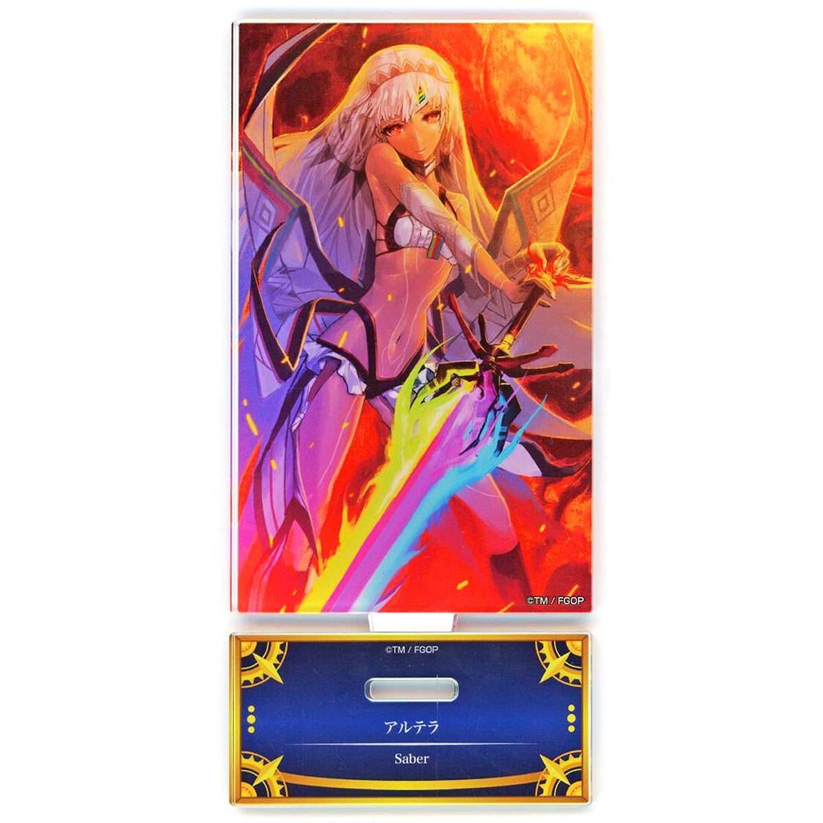Saber/Altera Fate/Grand Order Servant Art Chronicle Final Ascension Exhibition Acrylic Stand [USED]