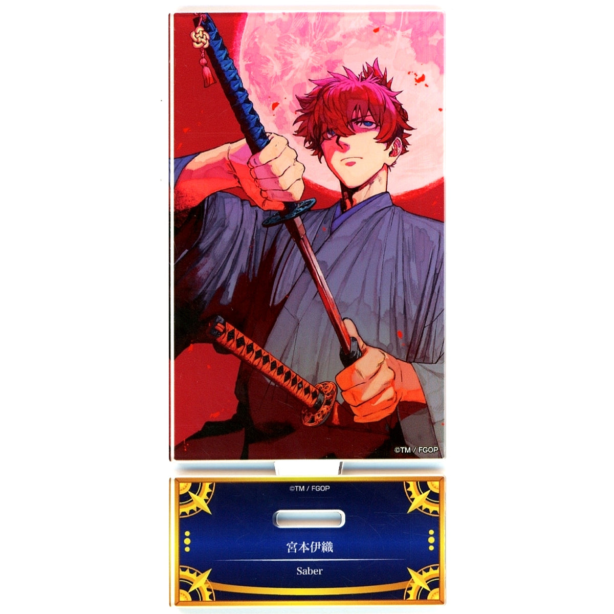 Saber/Iori Miyamoto Fate/Grand Order Servant Art Chronicle Final Ascension Exhibition Acrylic Stand [USED]