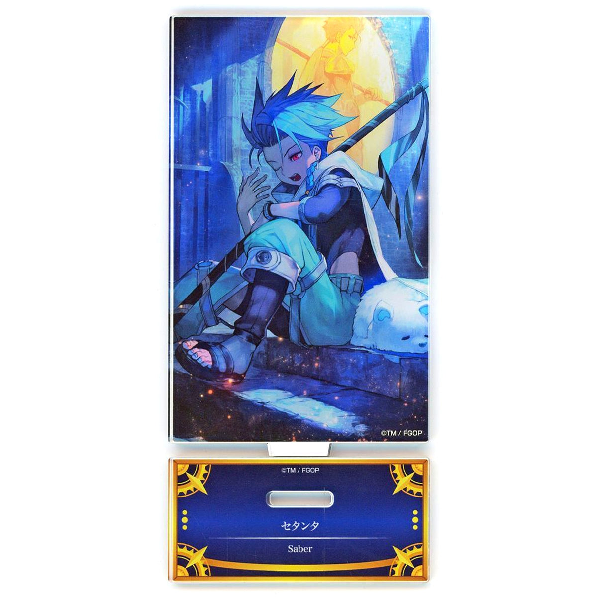 Saber Setanta Arcade Acrylic Stand Fate/Grand Order Servant Art Chronicle Final Ascension Exhibition [USED]