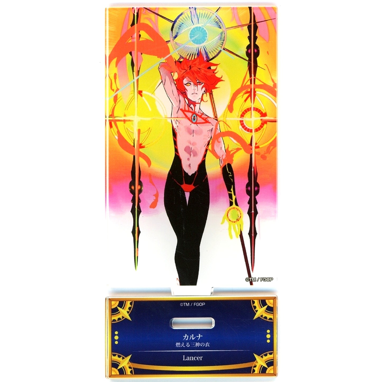 Karna Lancer Burning Three Gods Garb Fate/Grand Order Acrylic Stand Servant Art Chronicle Final Ascension Exhibition [USED]