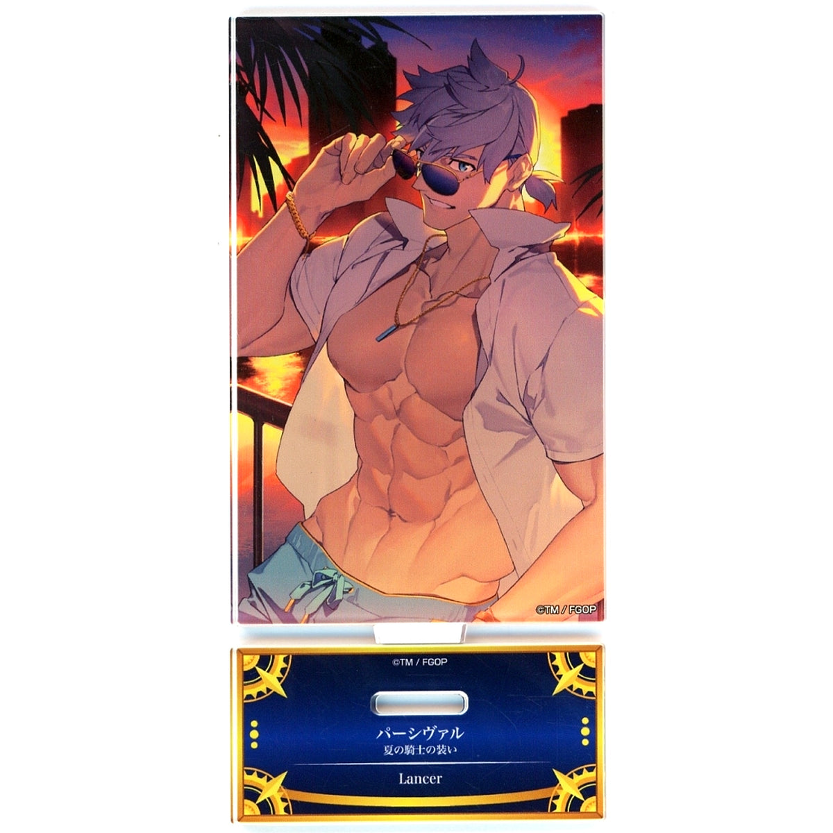 Lancer/Percival Summer Knight's Attire Acrylic Stand Fate/Grand Order Servant Art Chronicle -Final Ascension Exhibition- [USED]
