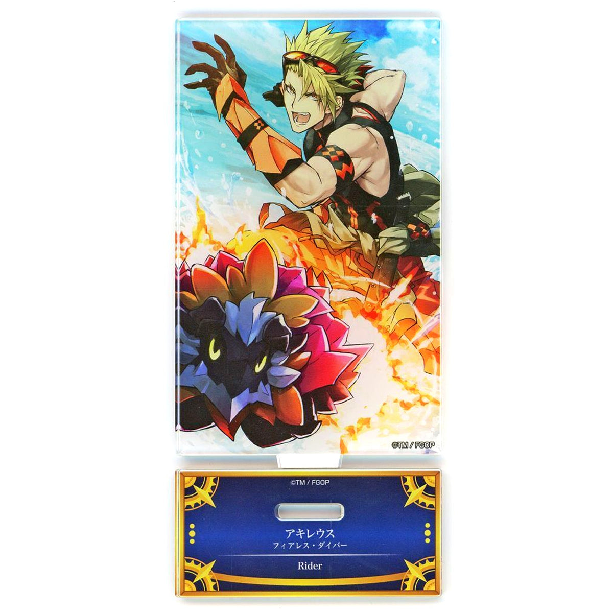 Rider/Achilles Fearless Diver Fate/Grand Order Servant Art Chronicle Final Ascension Exhibition Acrylic Stand [USED]