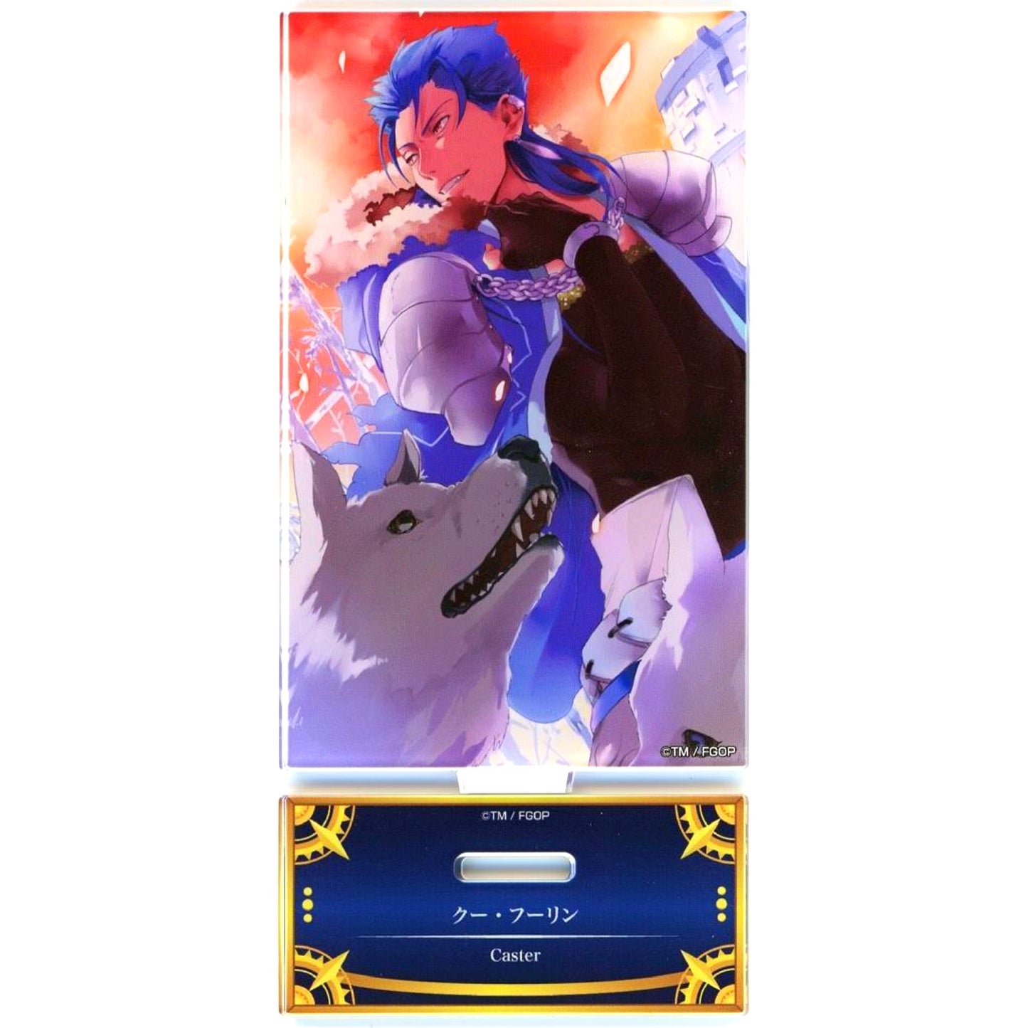 Cu Chulainn Caster Fate/Grand Order Acrylic Stand Servant Art Chronicle Final Ascension Exhibition [USED]