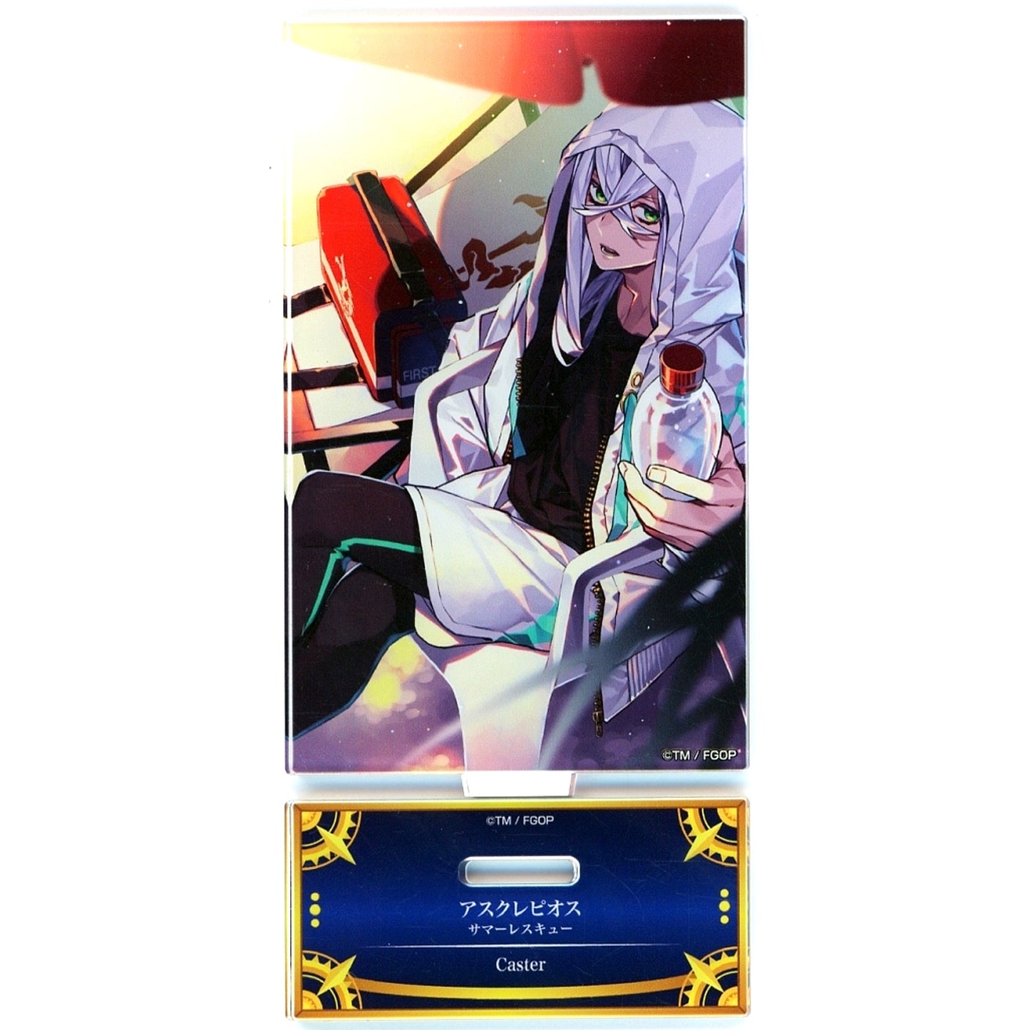 Caster/Asclepius Summer Rescue Fate/Grand Order Servant Art Chronicle Final Ascension Exhibition Acrylic Stand [USED]