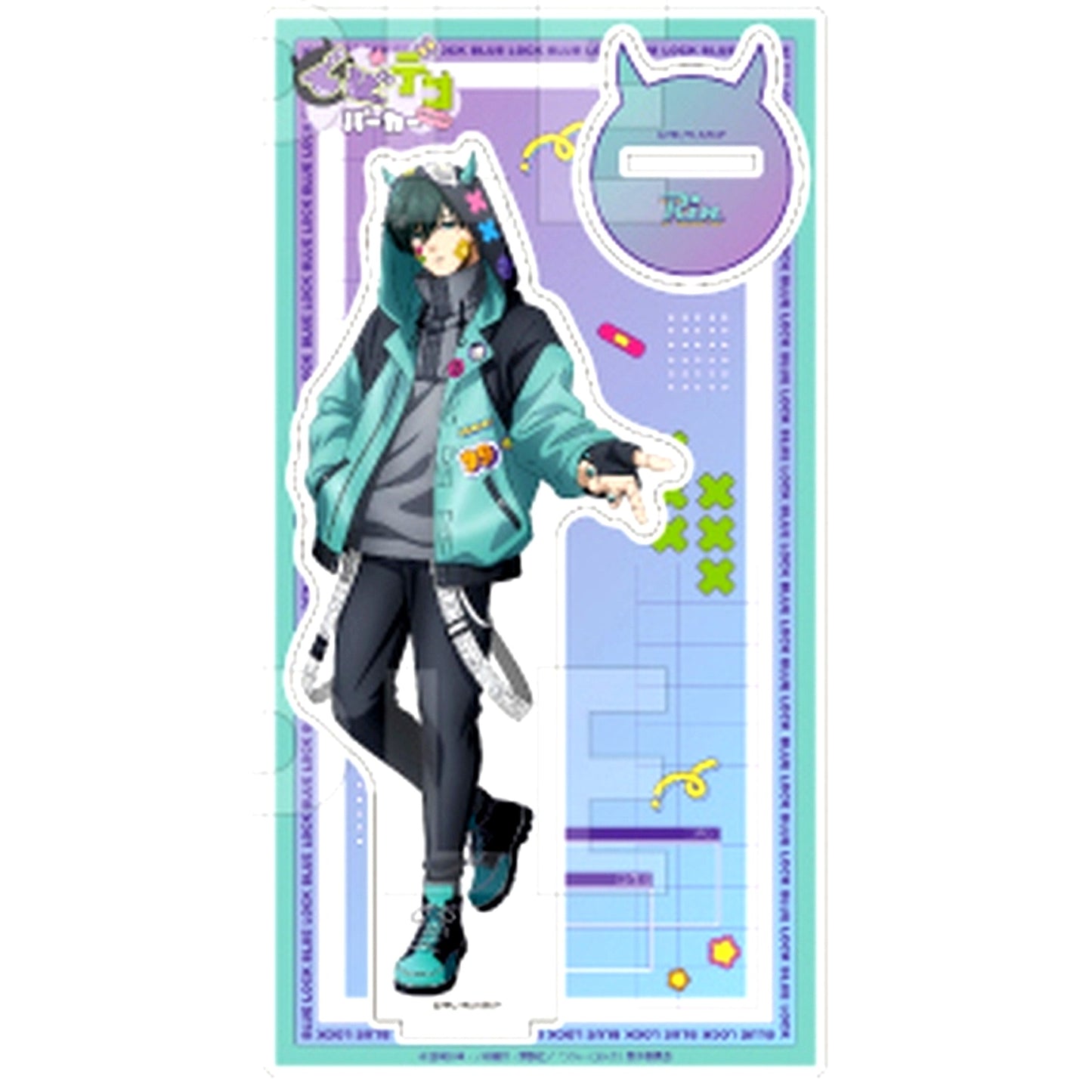 Rin Itoshi Devi-Deco Hoodie Acrylic Stand Blue Lock [USED]