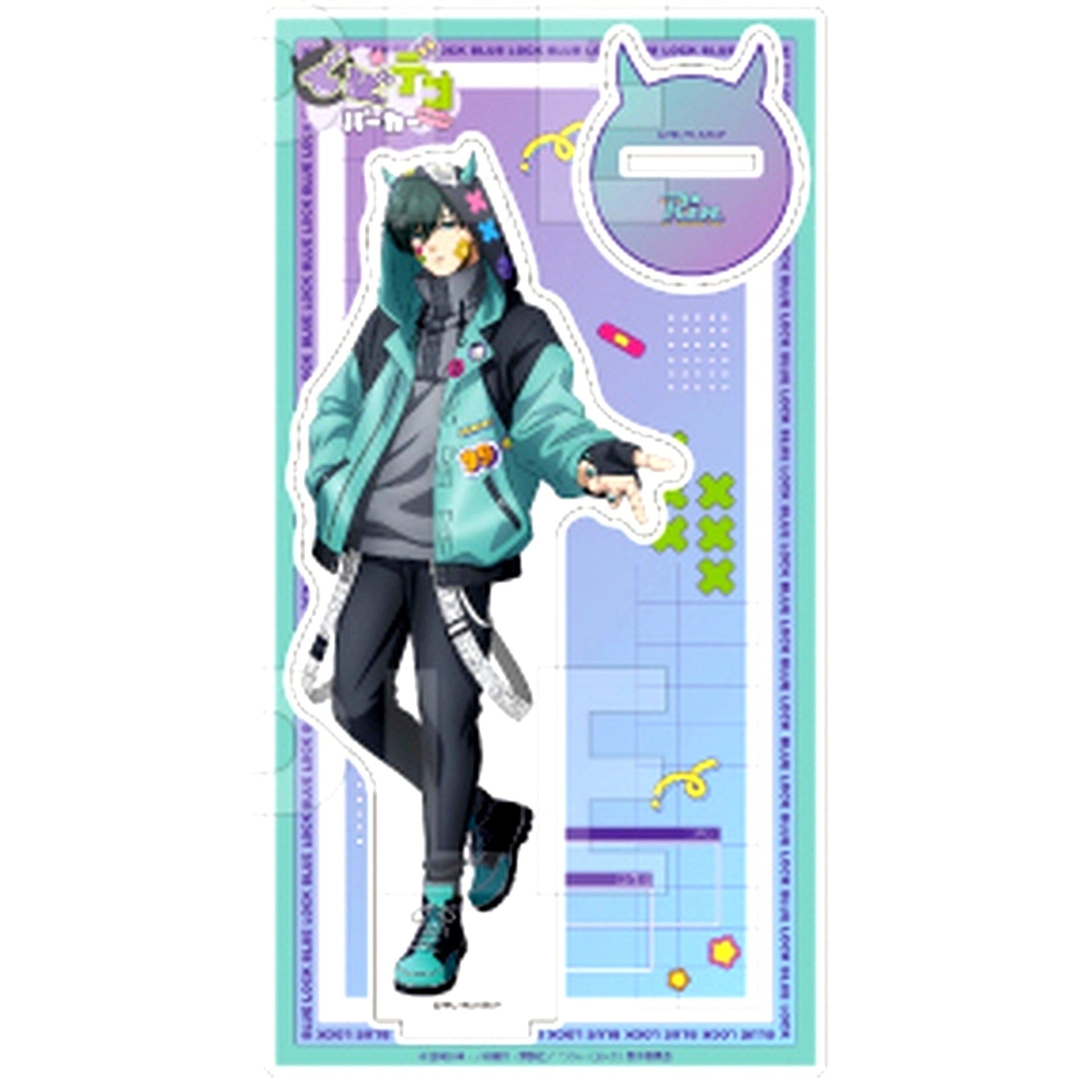 Rin Itoshi Devi-Deco Hoodie Acrylic Stand Blue Lock [USED]
