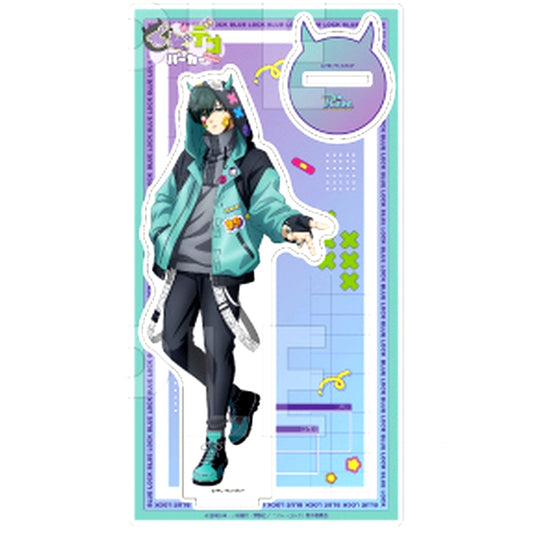 Rin Itoshi Devi-Deco Hoodie Acrylic Stand Blue Lock [USED]