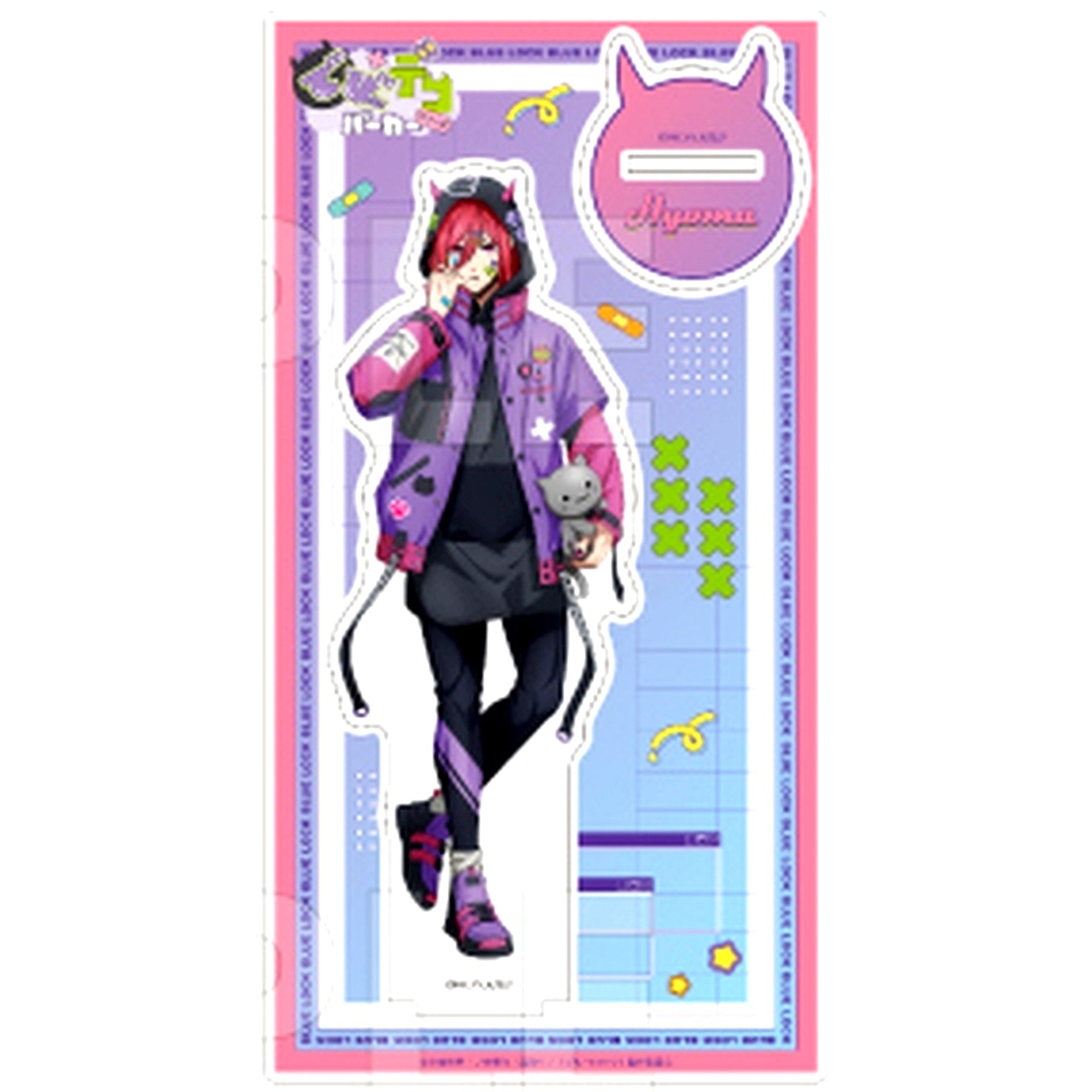 Hyoma Chigiri Devi Deco Hoodie Acrylic Stand Blue Lock [USED]
