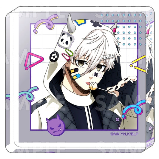 Seishiro Nagi Devi Deco Hoodie Mini Acrylic Block Blue Lock [USED]