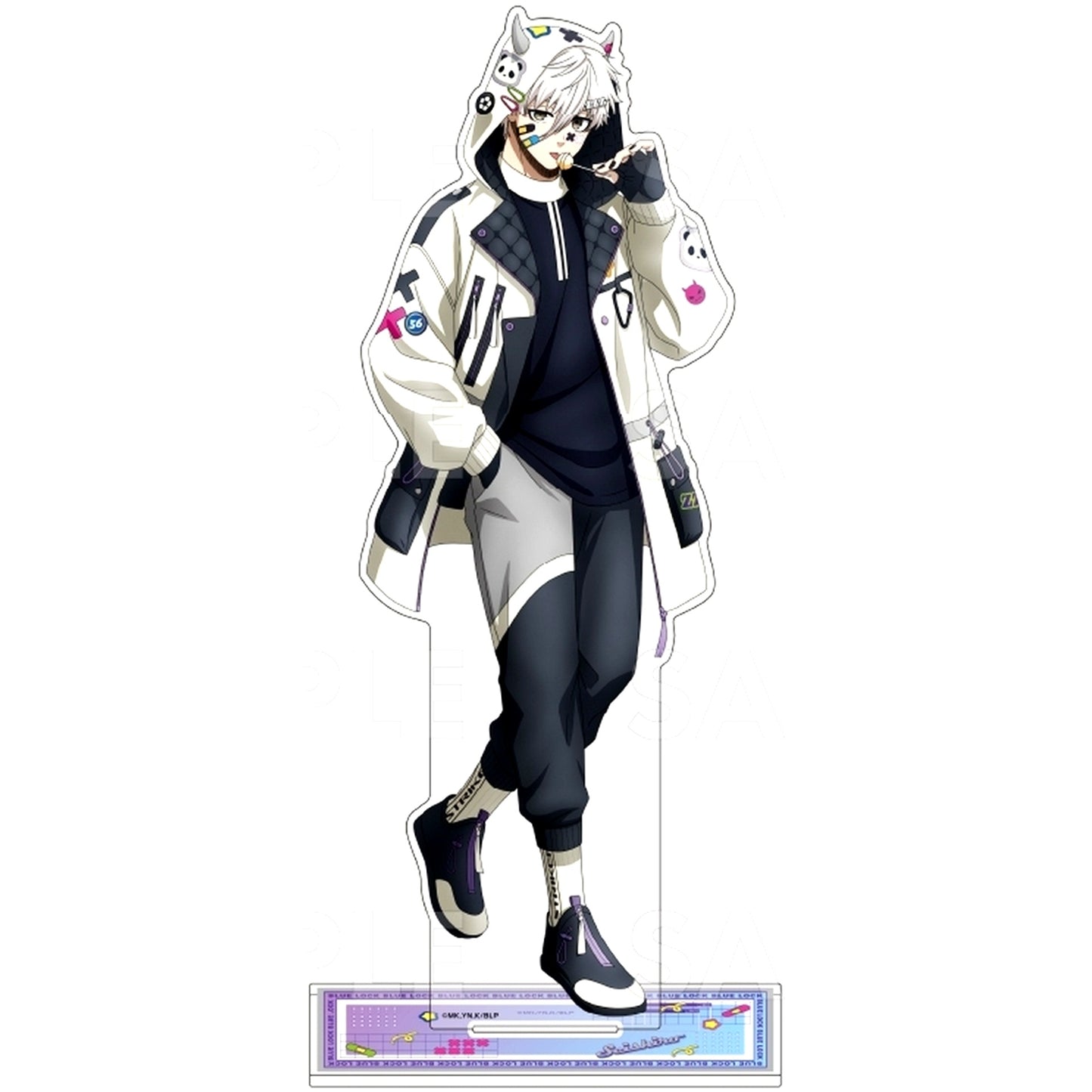 Seishiro Nagi Devi Deco Hoodie Extra Large Acrylic Stand Blue Lock [USED]