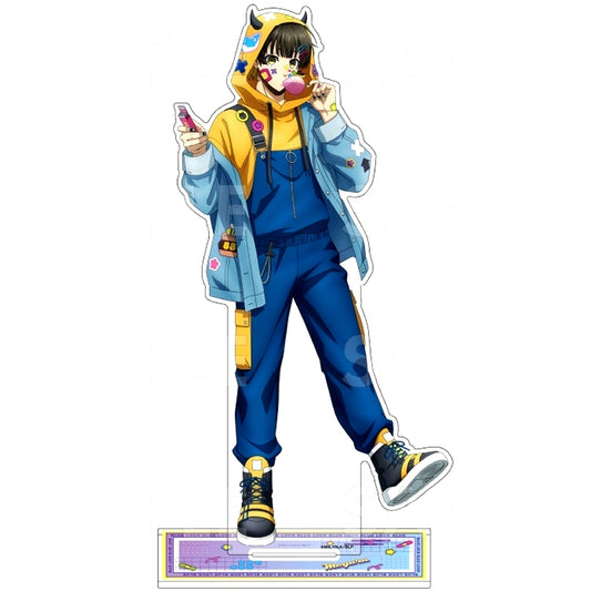 Meguru Bachira Devi Deco Hoodie Extra Large Acrylic Stand Blue Lock [USED]