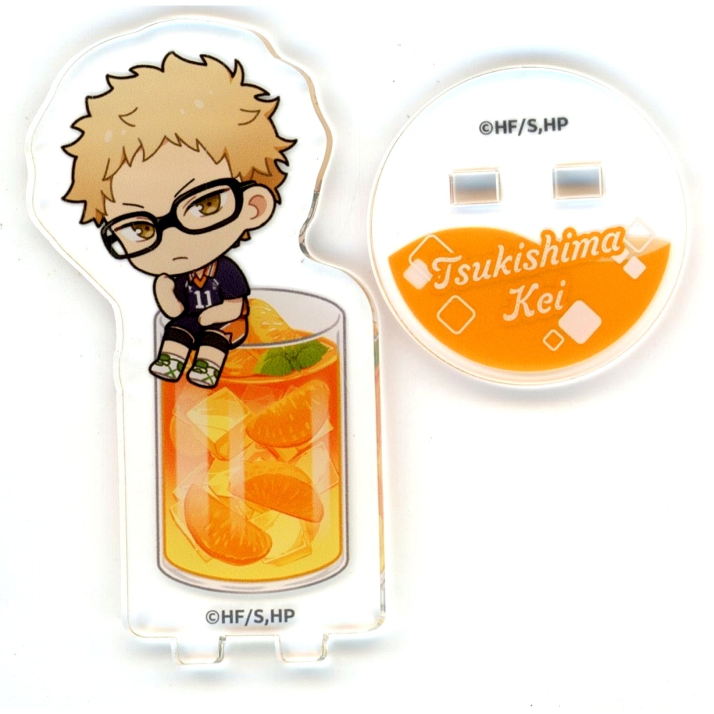 Kei Tsukishima Mini Acrylic Stand Haikyu!! x animatecafe 2025 [USED]