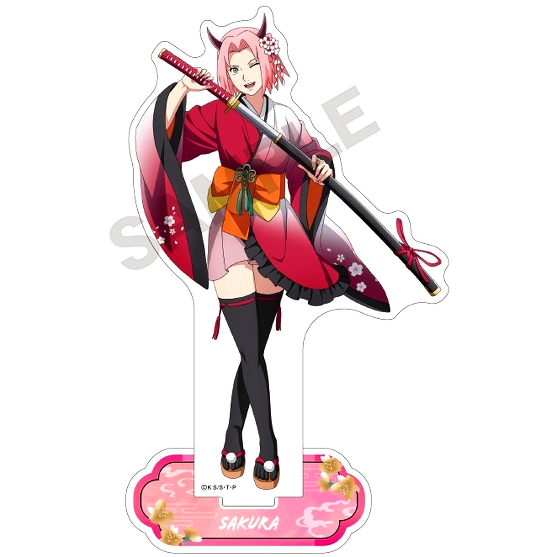 Sakura Haruno Oni Acrylic Stand Naruto Shippuden [USED]
