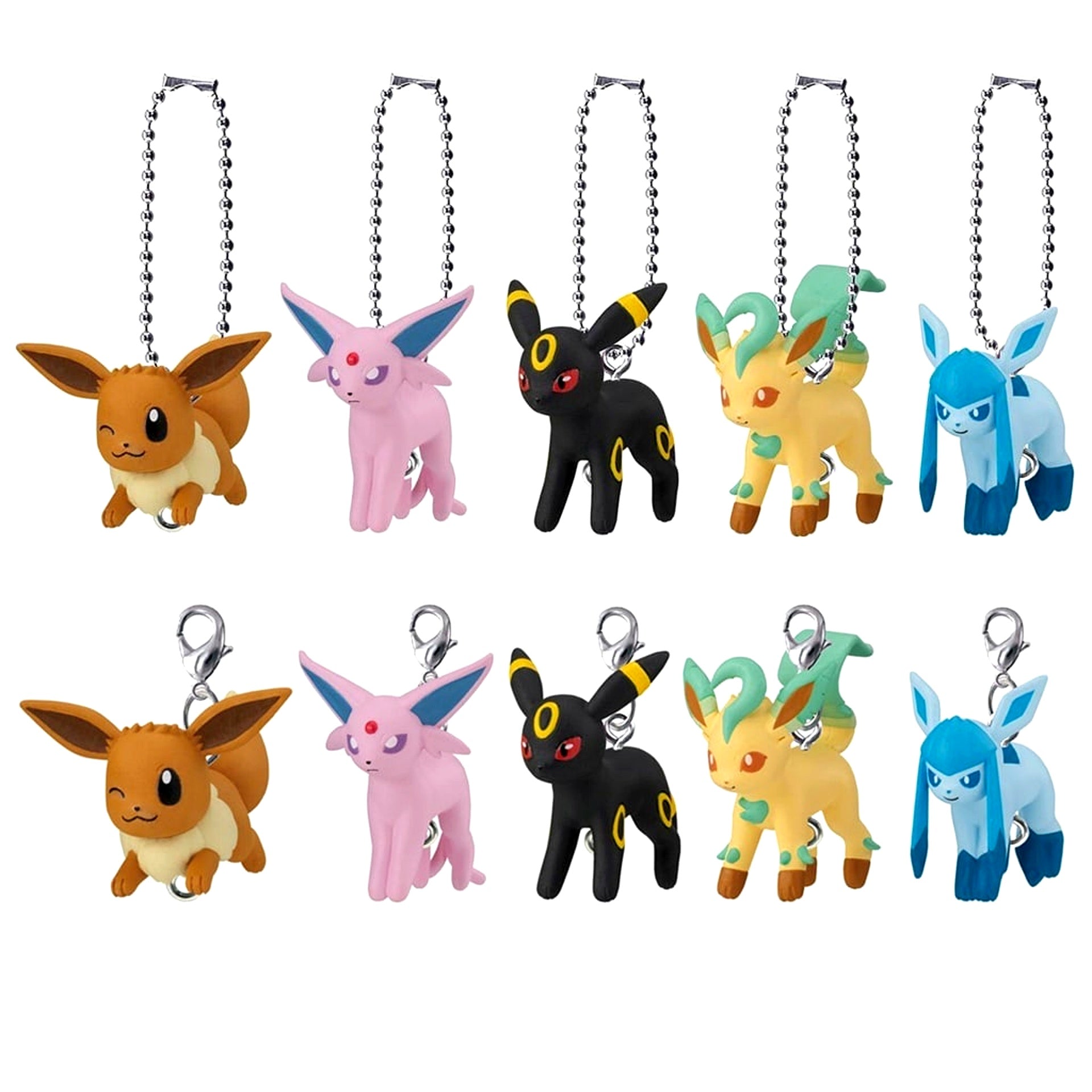 Set of 10 Pokemon Pinch and Connect Mascot 13 [USED]