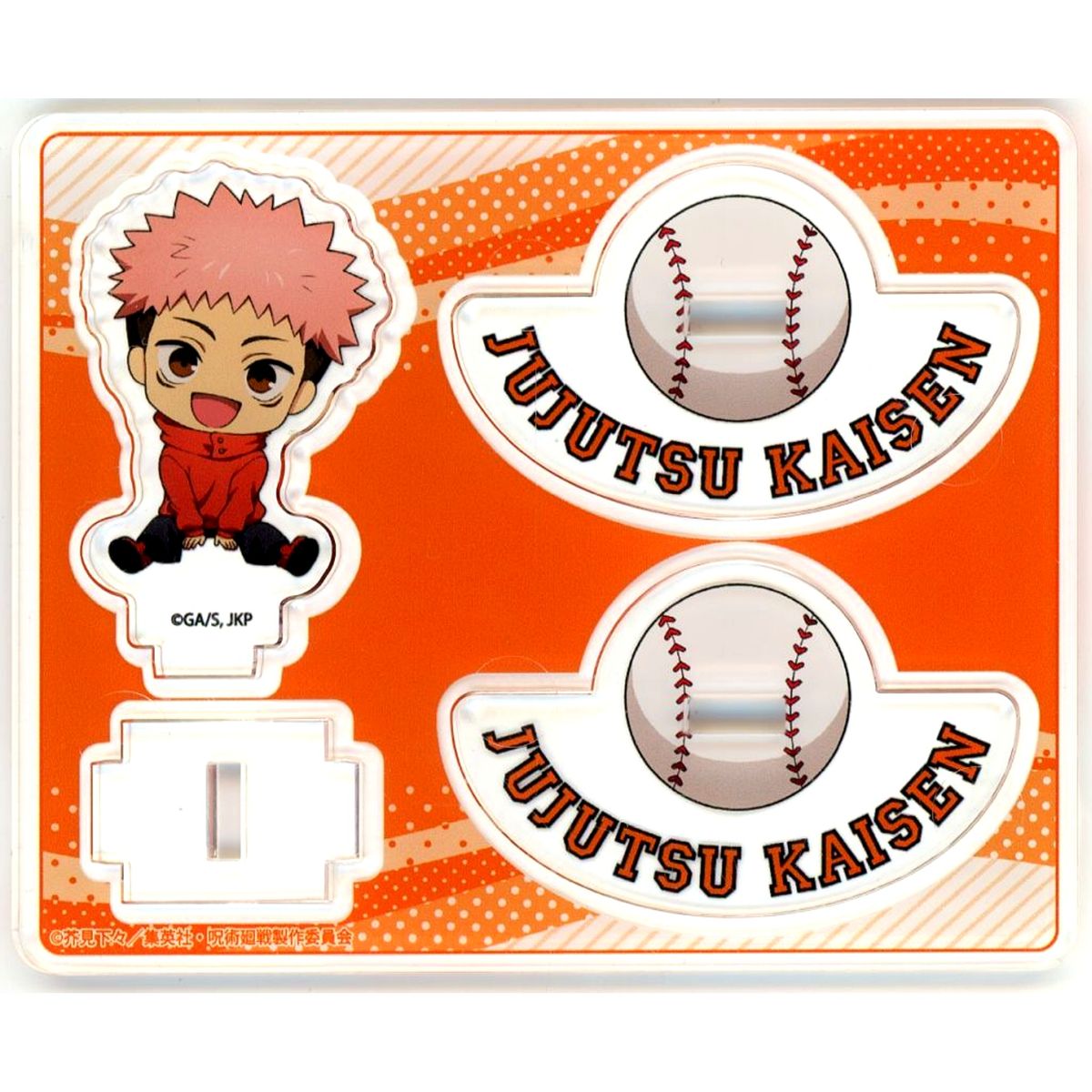 Yuji Itadori Yurayura Acrylic Stand Baseball Ver. Jujutsu Kaisen x THE Chara CAFE STAND Tokyo Dome City [USED]