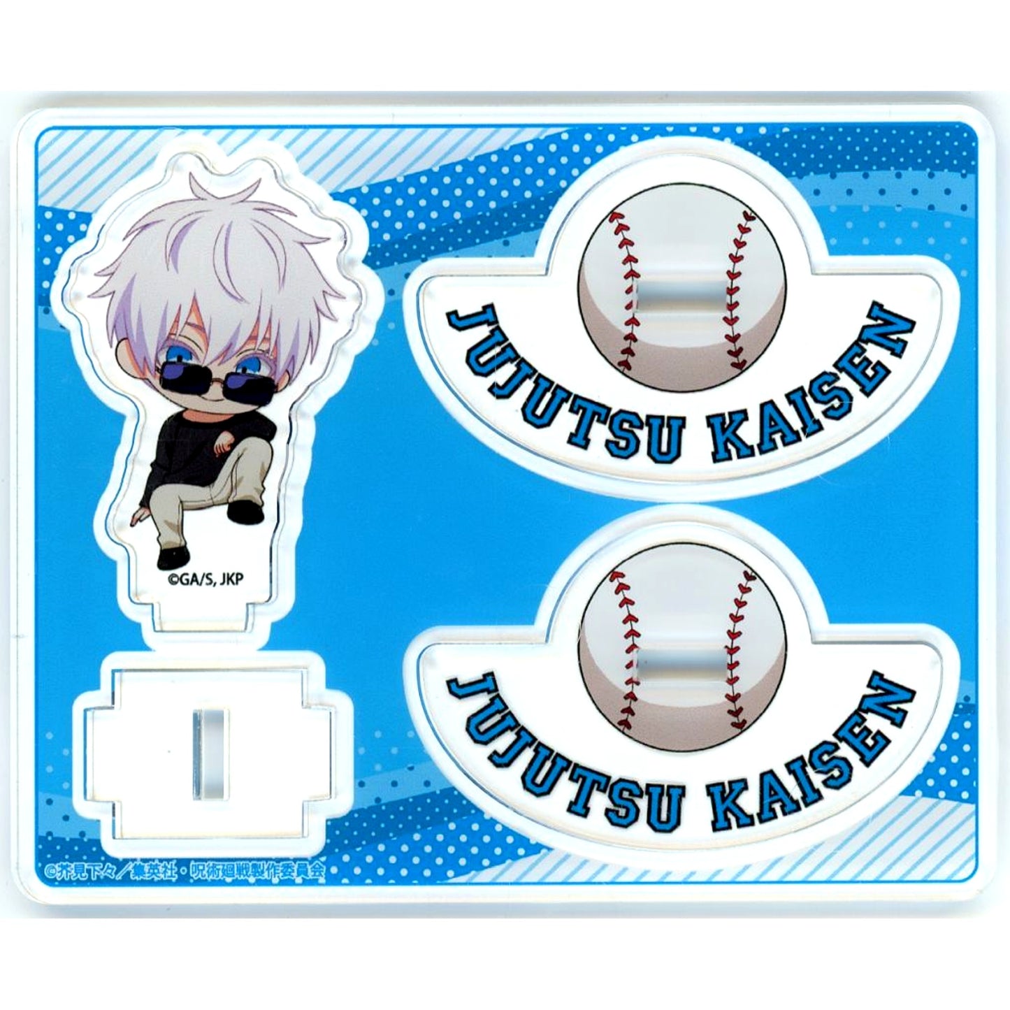 Satoru Gojo Swaying Acrylic Stand baseball Ver. Jujutsu Kaisen x THE Chara CAFE STAND Tokyo Dome City Store [USED]