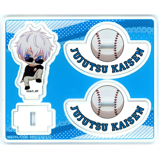 Satoru Gojo Swaying Acrylic Stand baseball Ver. Jujutsu Kaisen x THE Chara CAFE STAND Tokyo Dome City Store [USED]