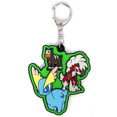 Pokemon Amaura 6 Rubber Keychain Collection Cave Dweller Pokemon Center Limited Keychains [USED]