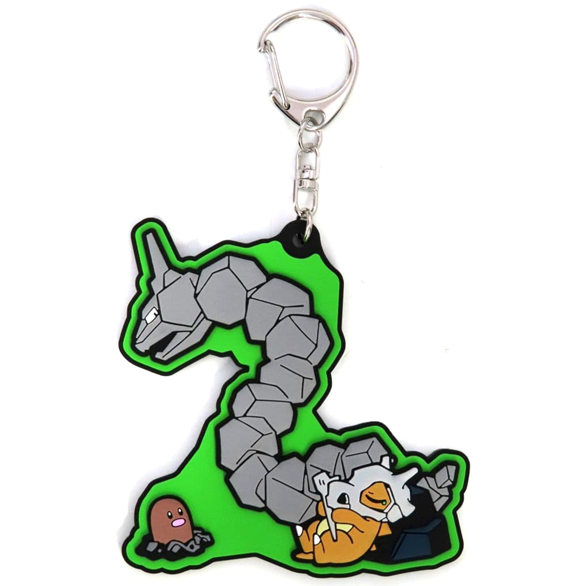 Pokemon Onix & Others Rubber Keychain Collection Cave Dweller Pokemon Center Limited Keychains [USED]