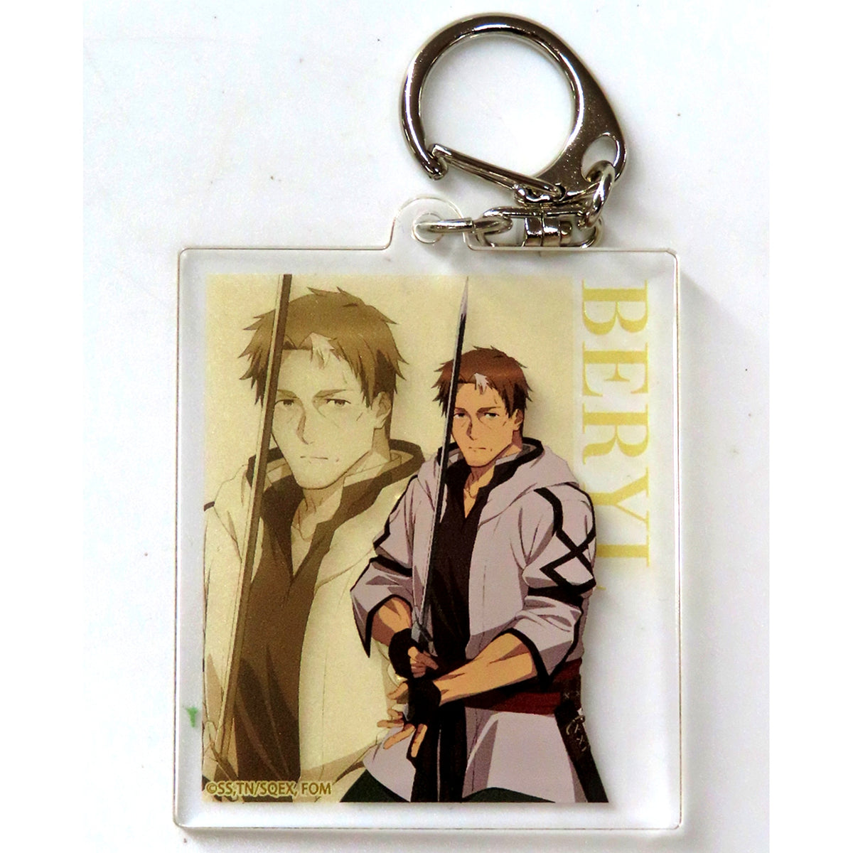 Beryl Gardenant Acrylic Keychain Official Illustration Katainaka no Ossan Kensei ni Naru [USED]