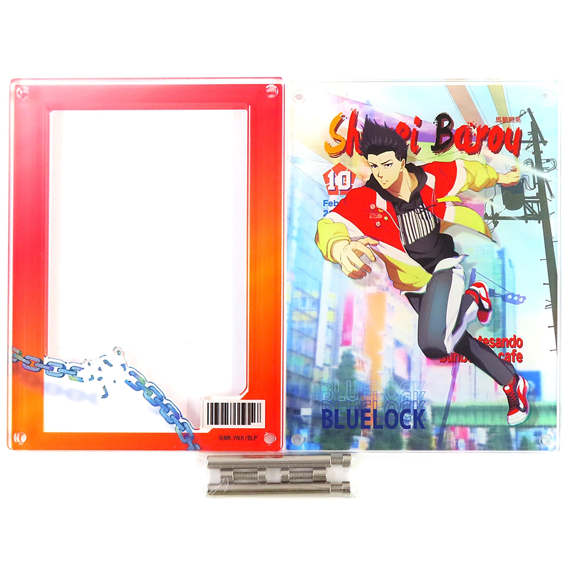 Shoei Baro Blue Lock x Bunbougu Cafe Acrylic Frame [USED]