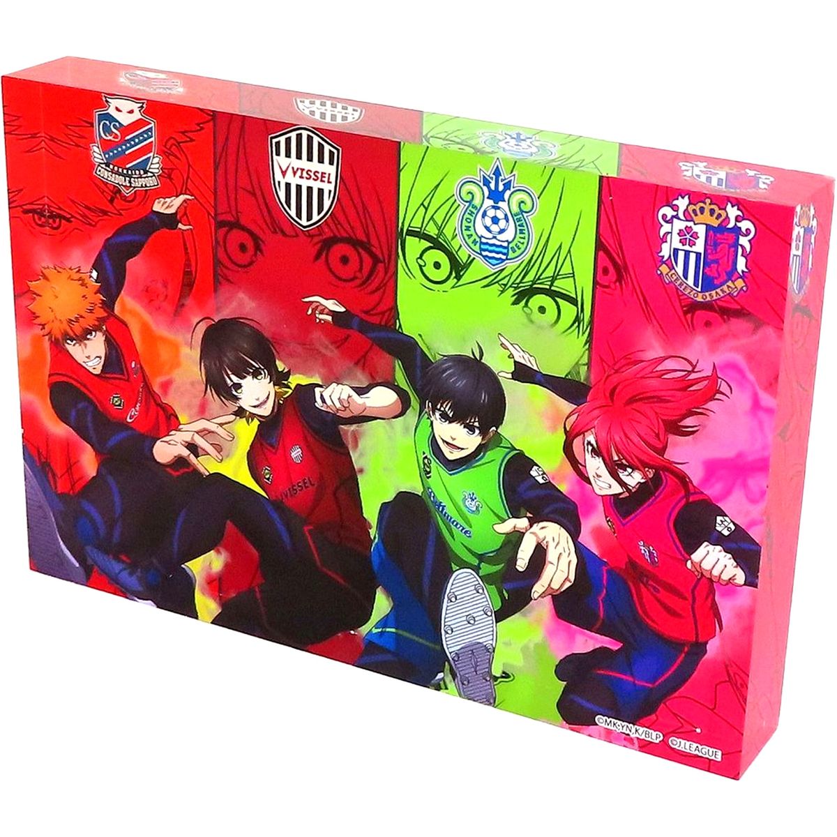 Rensuke Kunigami Sapporo & Hyoma Chigiri Kobe & Yoichi Isagi Shonan & Hyoma Chigiri Cerezo Osaka Acrylic Block J.League x Blue Lock Project 30th Anniversary TSUTAYA Online Exclusive [USED]