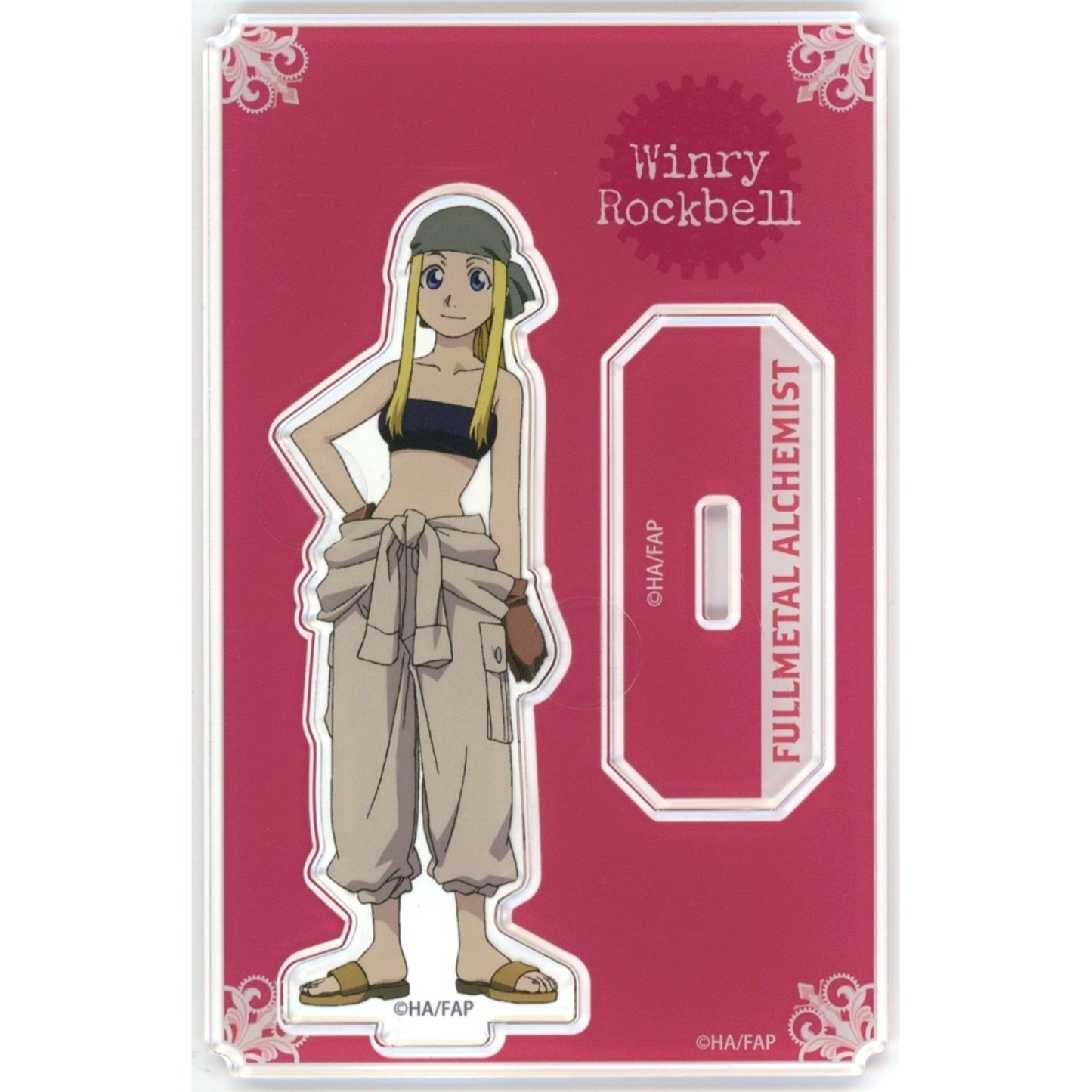 Winry Rockbell C-3 Prize Acrylic Stand Plate Kujibikido TV Anime Fullmetal Alchemist Online Kuji [USED]