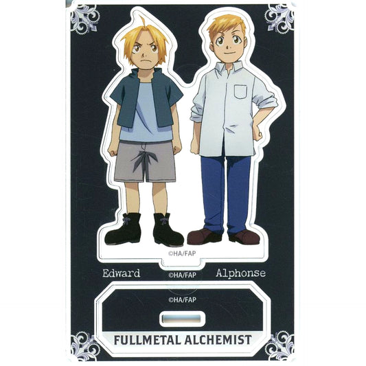 Elric Brothers 4 Years Ago C-6 Prize Acrylic Stand Plate Kujibikido TV Anime Fullmetal Alchemist Online Kuji [USED]