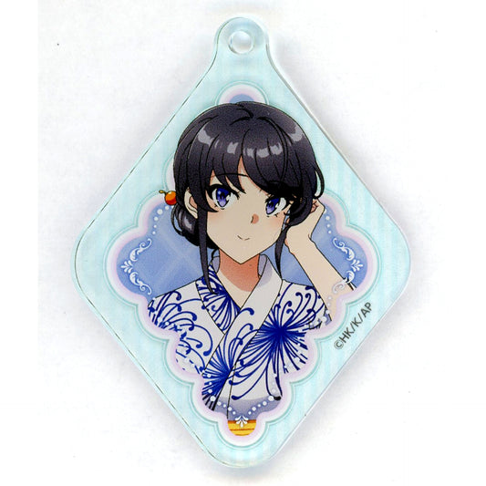 Mai Sakurajima Festival Acrylic Keychain Kujibikido Rascal Does Not Dream of Santa Claus Online Kuji Prize C-3 [USED]