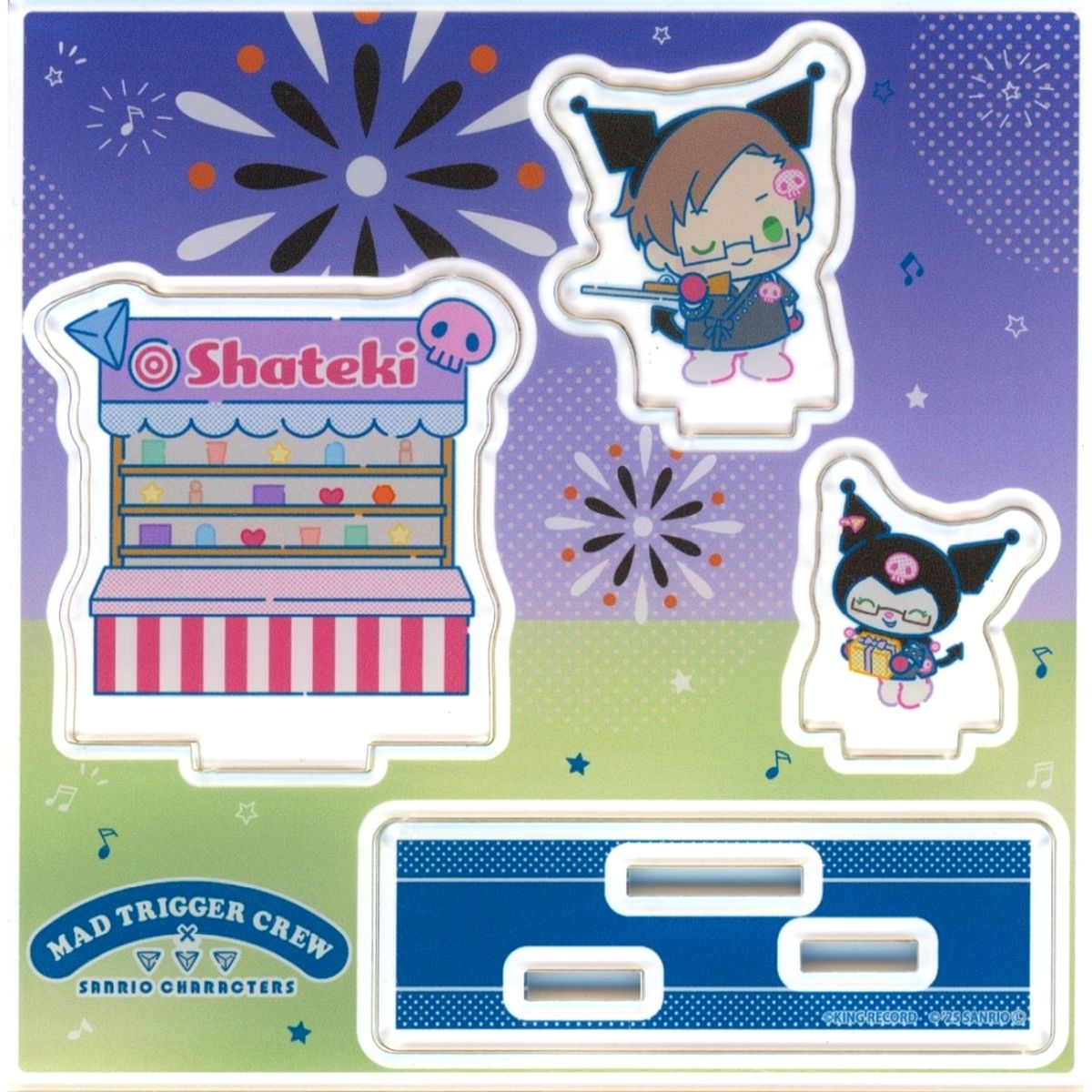 Jyuto Iruma x Kuromi Acrylic Stand Plate Hypnosis Mic Sanrio Nakayoku Edit Summer Festival [USED]