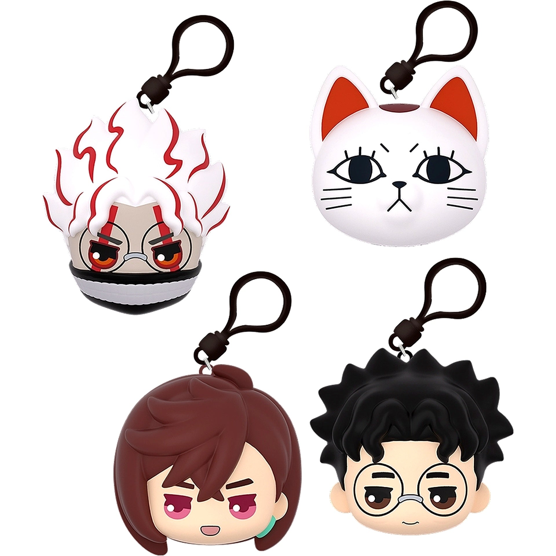 Set of 4 Dandadan PU Ball Blind Box Keychain [USED]
