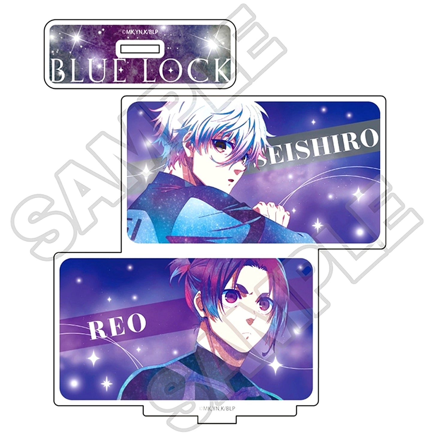 Seishiro Nagi & Reo Mikage Galaxy Art Acrylic Stand 2 pieces Blue Lock [USED]
