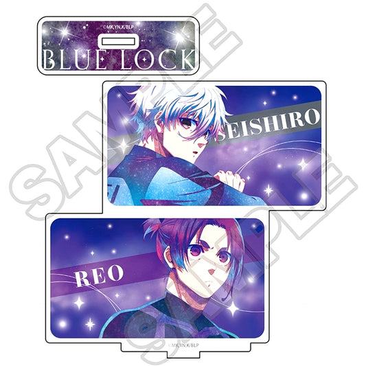 Seishiro Nagi & Reo Mikage Galaxy Art Acrylic Stand 2 pieces Blue Lock [USED]