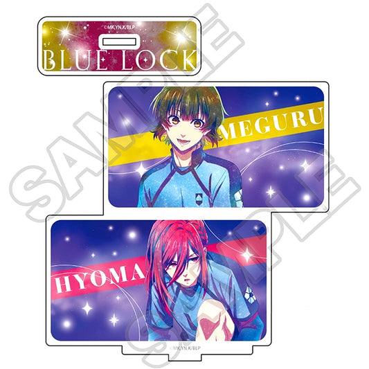 Meguru Bachira & Hyoma Chigiri Galaxy Art Acrylic Stand 2 pieces Blue Lock [USED]