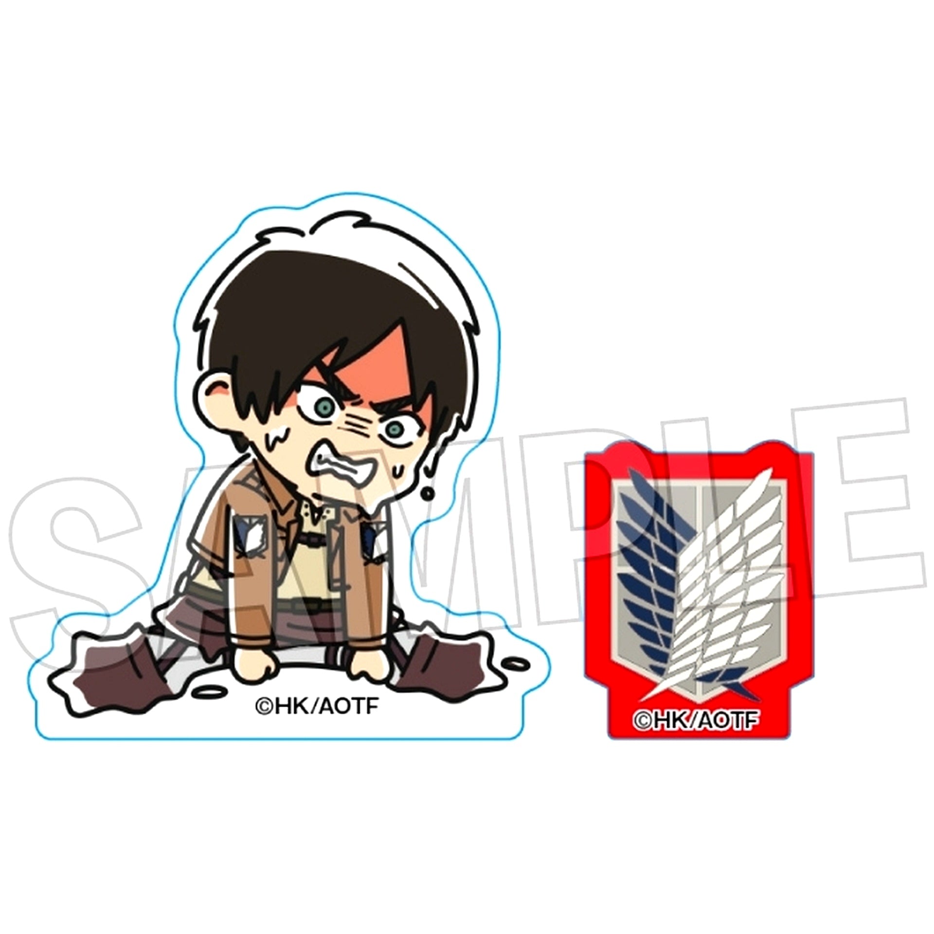 Eren Yeager Attack on Titan ATSUI Tsumi Tsumi Block Mini [USED]