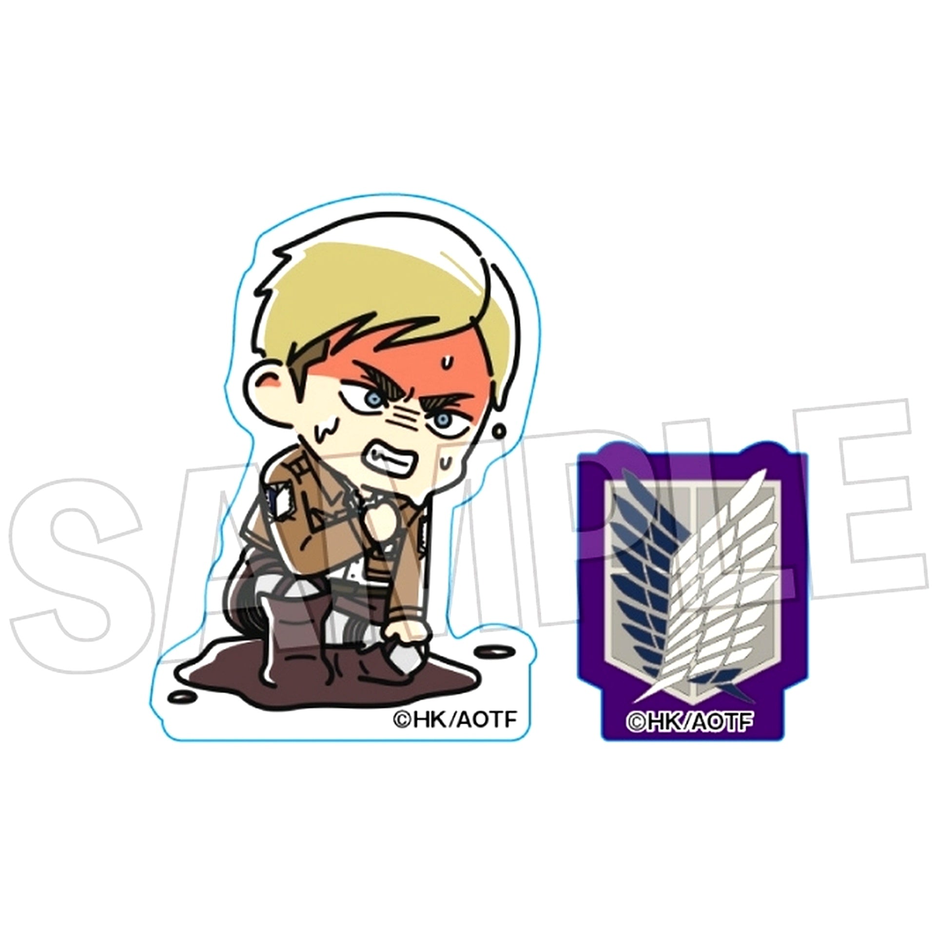 Erwin Smith Attack on Titan ATSUI Stacking Block Mini [USED]