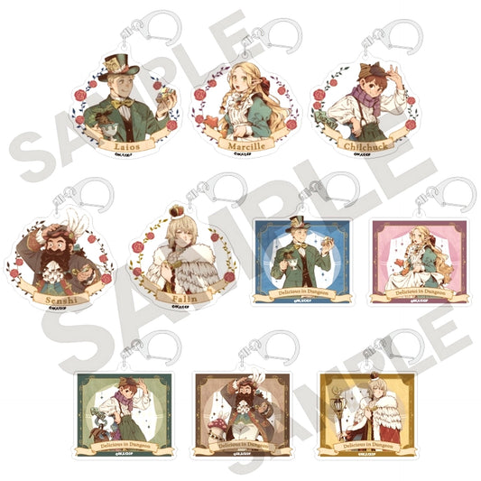 Set of 10 Delicious in Dungeon Trading Acrylic Keychain Fairytale [USED]