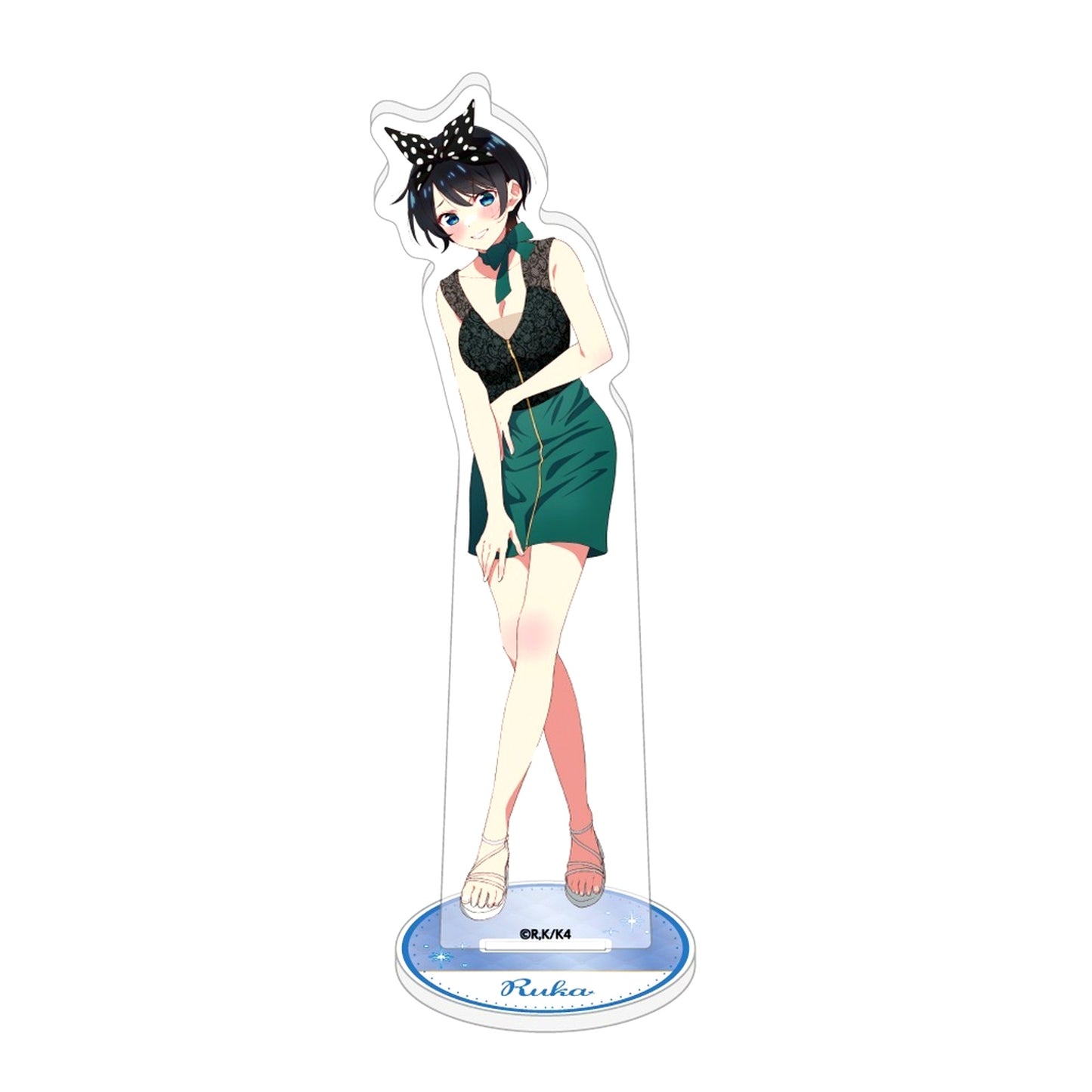 Ruka Sarashina Dress Ver. Illustration Acrylic Stand Rent-a-Girlfriend POP UP SHOP in Marui [USED]