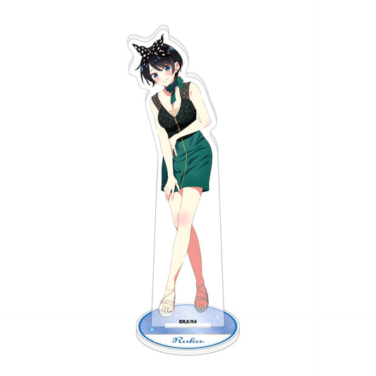 Ruka Sarashina Dress Ver. Illustration Acrylic Stand Rent-a-Girlfriend POP UP SHOP in Marui [USED]