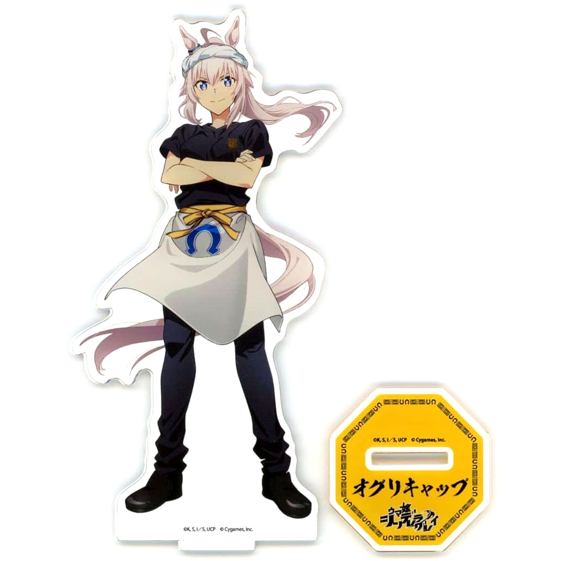 Oguri Cap Umamusume: Cinderella Gray No.01 Newly Drawn Illustration Acrylic Stand Ramen Shop Ver. Yaro Ramen Collaboration [USED]