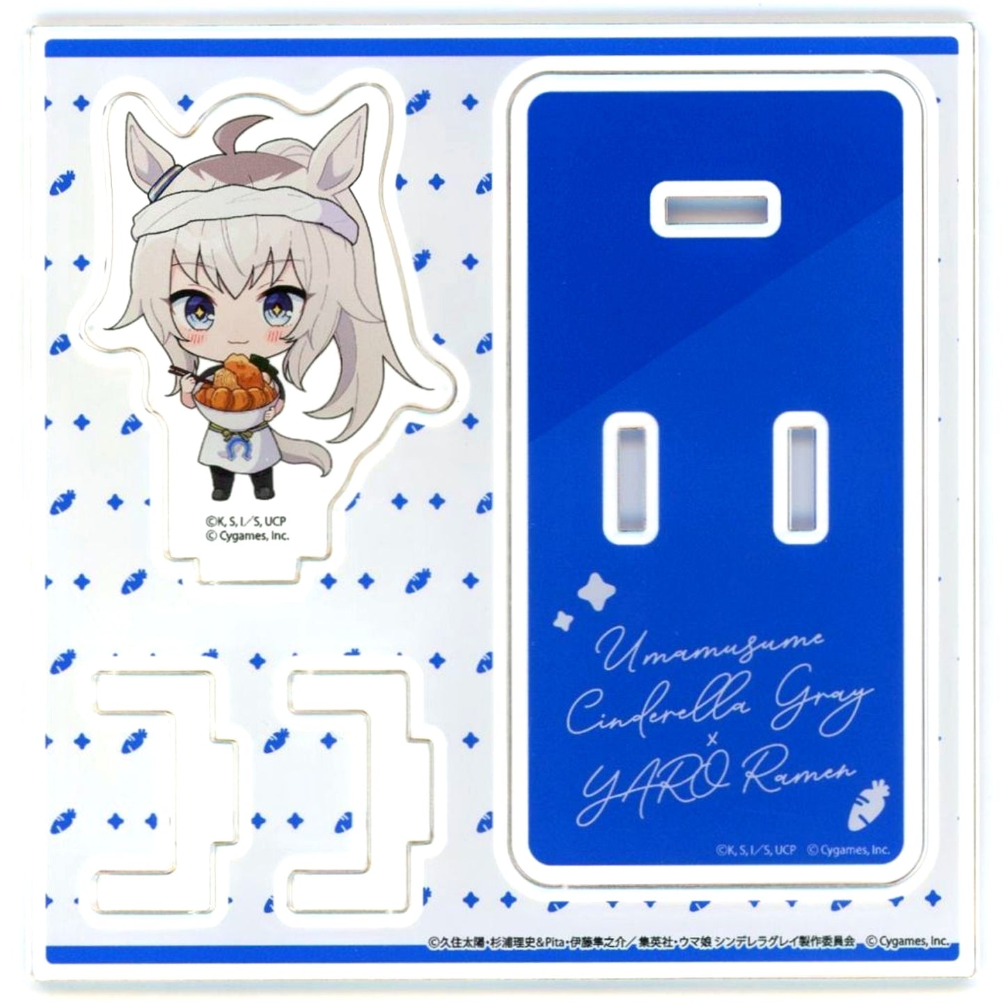 Oguri Cap 01. Ramen Shop Ver. Mini Character Illustration Acrylic Stand Plate Uma Musume Cinderella Gray x Yarou Ramen [USED]