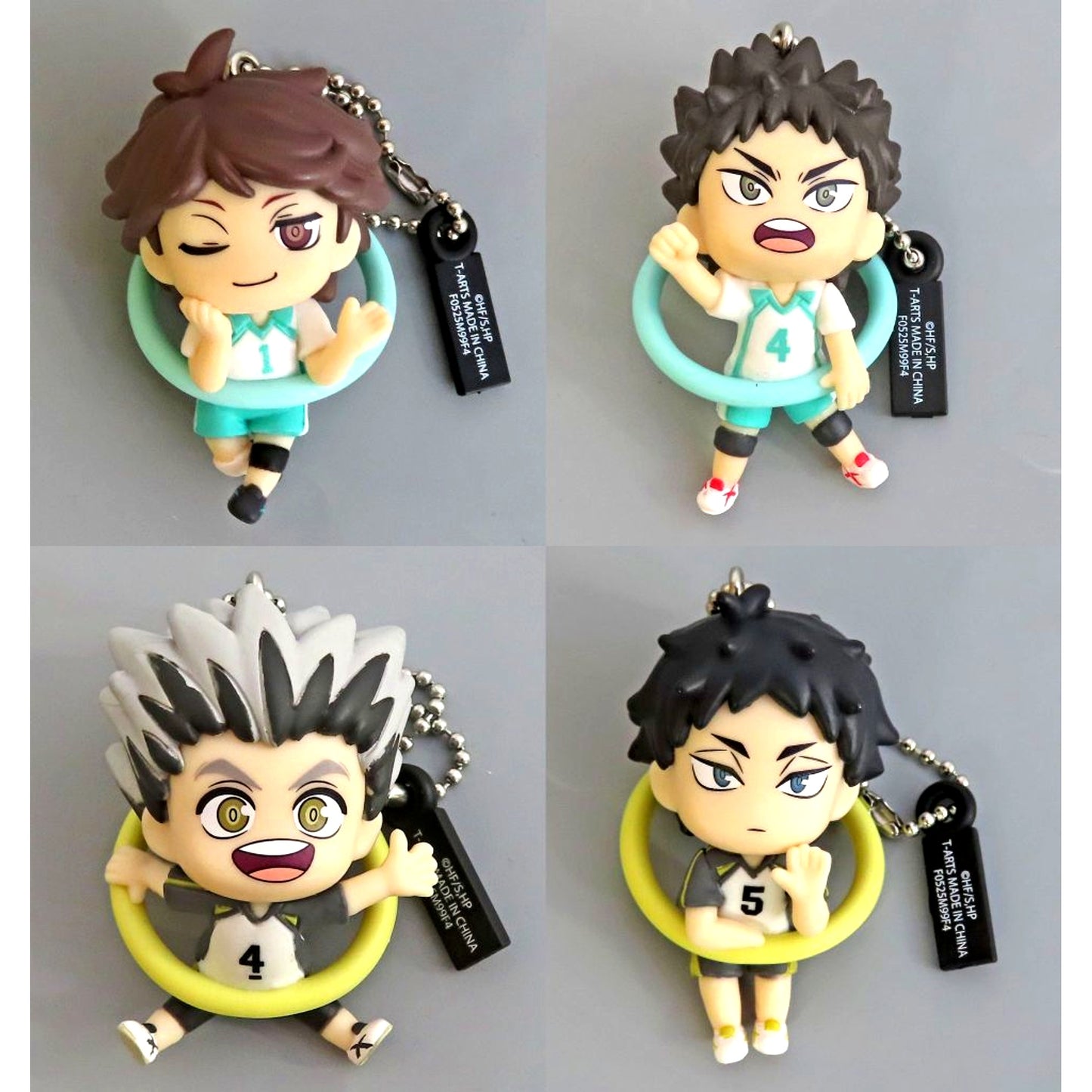 Set of 4 Haikyu!! Konnichiwa! Figure Mascot Vol.2 [USED]