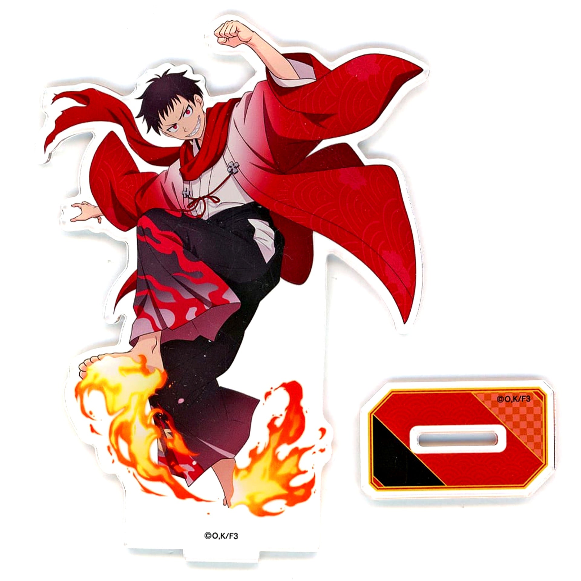 Shinra Kusakabe Fire Force Season 3 Marukuji TV Anime Kimono Ver. Acrylic Stand Prize Daikichi-1 [USED]