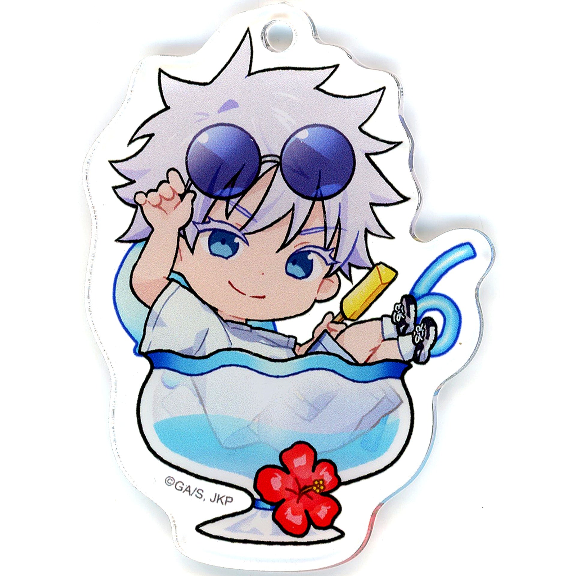 Satoru Gojo A Jujutsu Kaisen Hidden Inventory Premature Death Marukuji Acrylic Keychain Chapon! [USED]