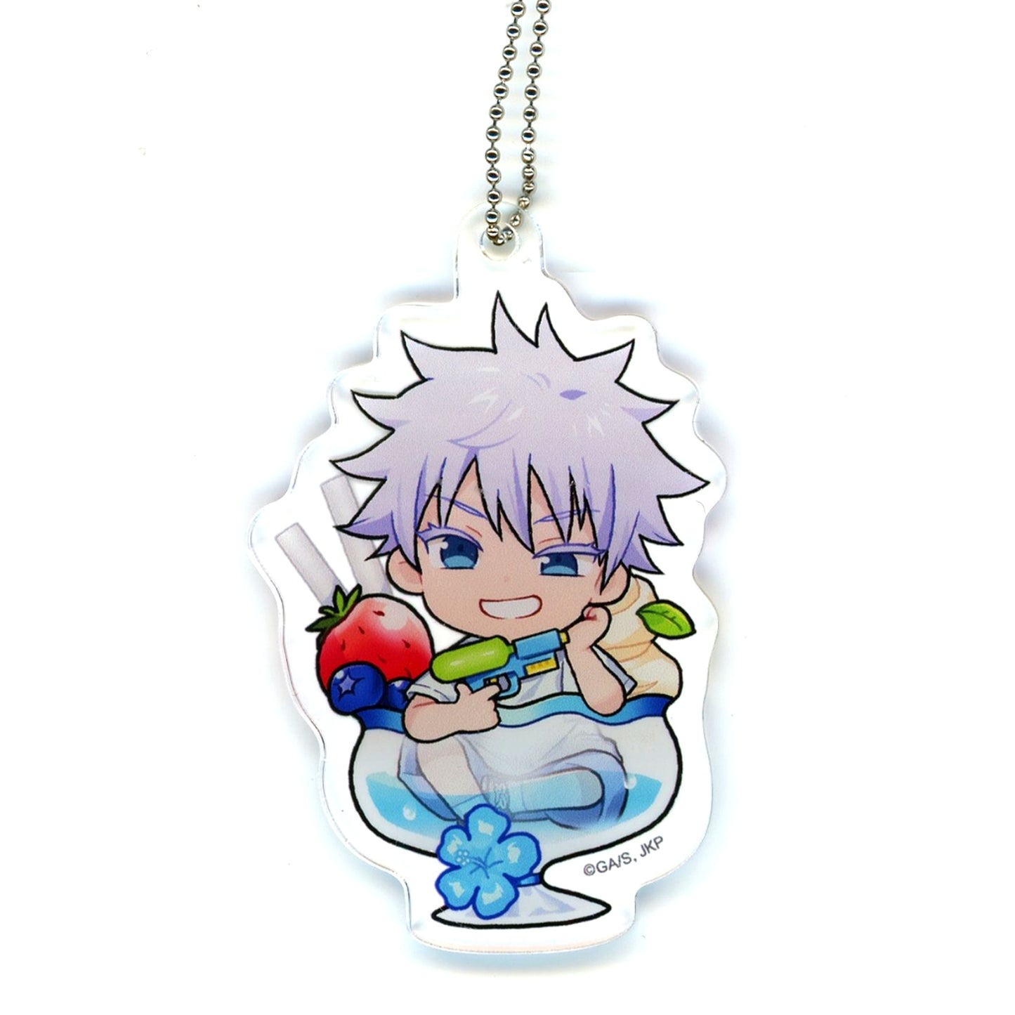 Satoru Gojo B Jujutsu Kaisen Marukuji Chapon Acrylic Keychain Chukichi-6 [USED]