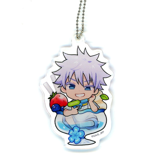 Satoru Gojo B Jujutsu Kaisen Marukuji Chapon Acrylic Keychain Chukichi-6 [USED]