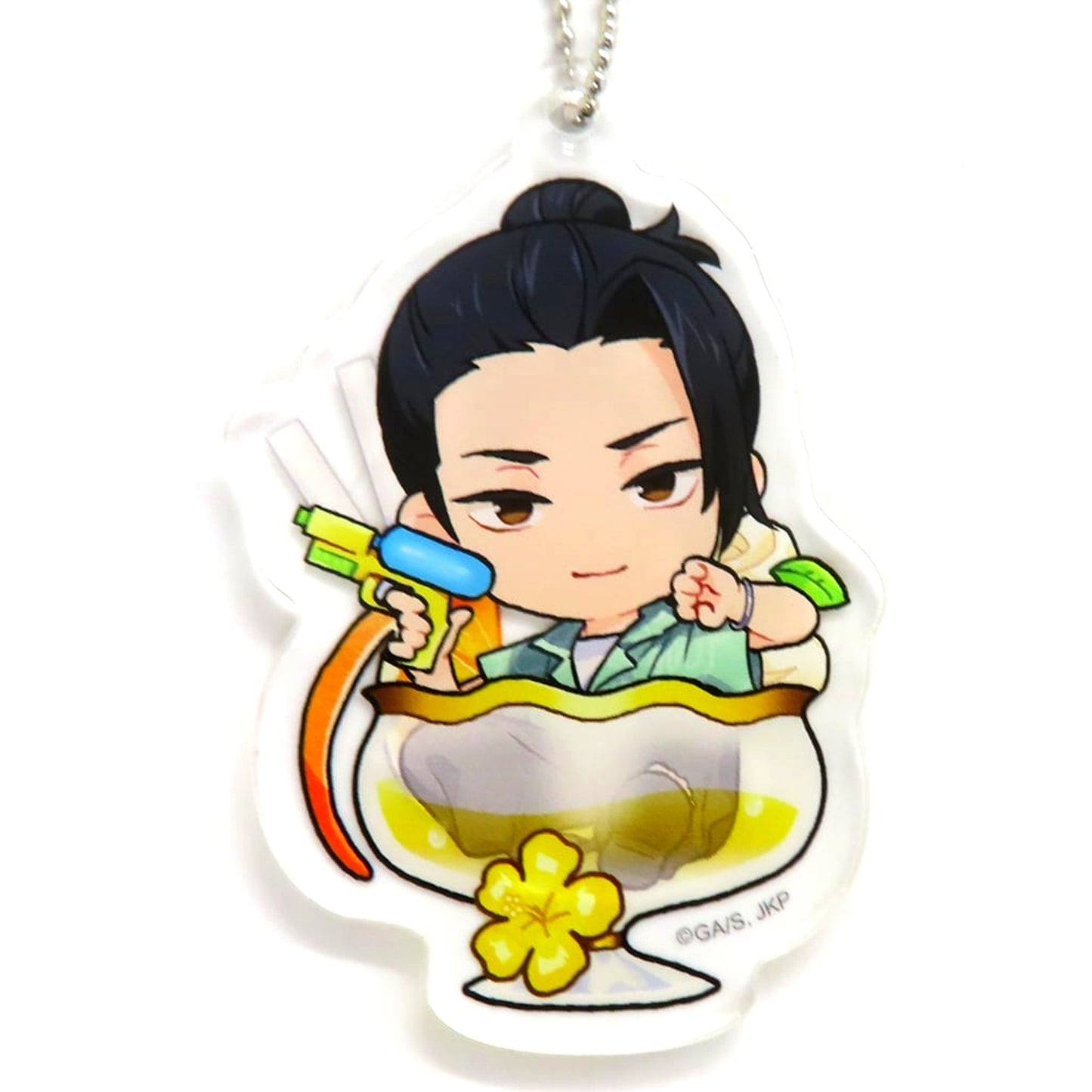 Suguru Geto B Jujutsu Kaisen Marukuji Chapon Acrylic Keychain Chukichi-7 [USED]