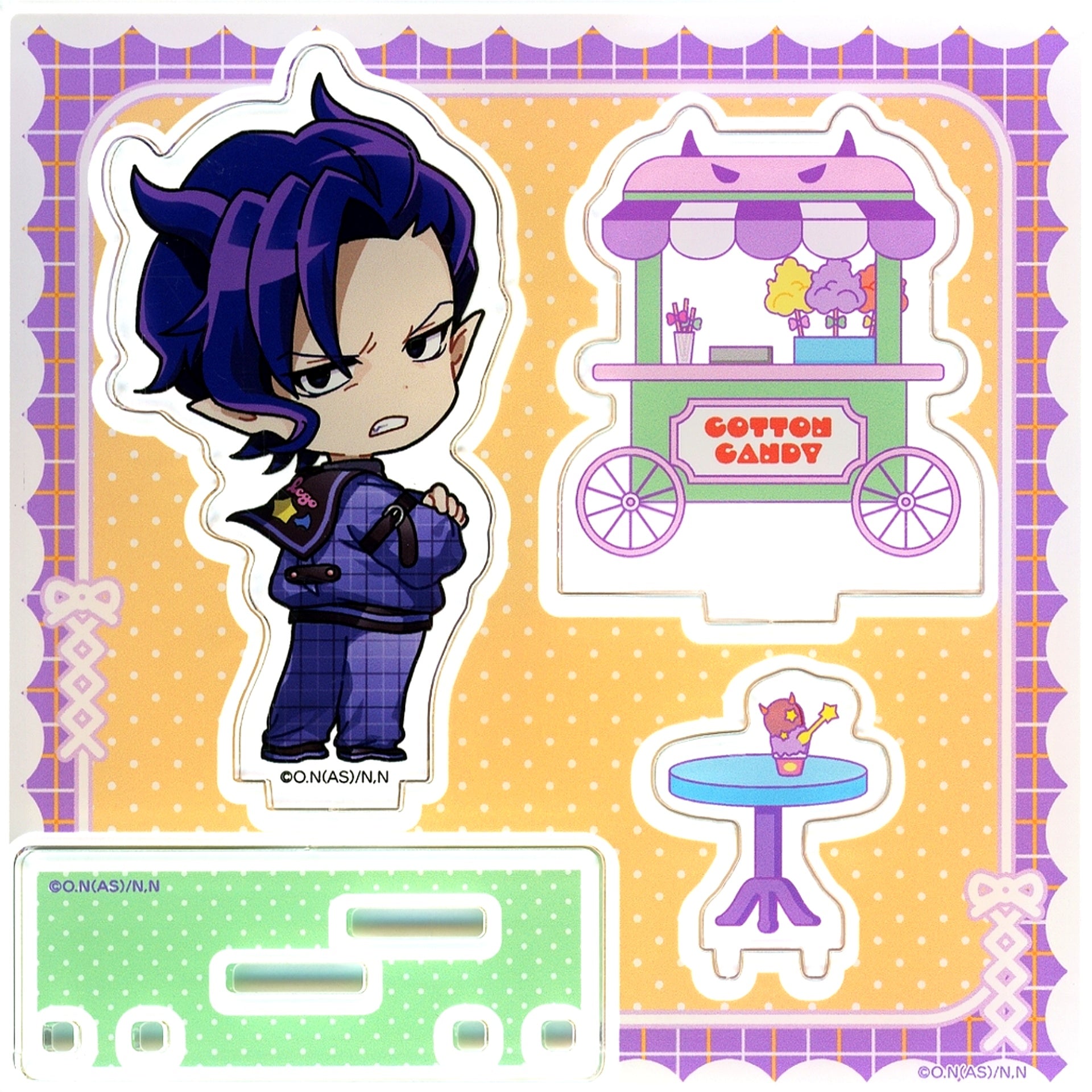 Naberius Kalego Daikichi-5 Welcome to Demon School! Iruma-kun Check Sailor Style Acrylic Diorama Marukuji [USED]