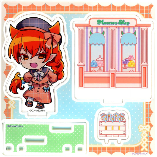 Azazel Ameri Daikichi-6 Welcome to Demon School! Iruma-kun Check Sailor Style Acrylic Diorama Marukuji [USED]