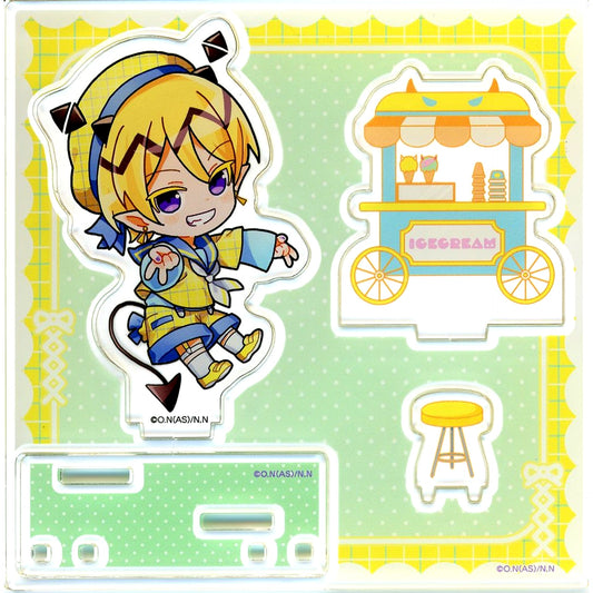 Shax Lied Daikichi-8 Welcome to Demon School! Iruma-kun Check Sailor Style Acrylic Diorama Marukuji [USED]